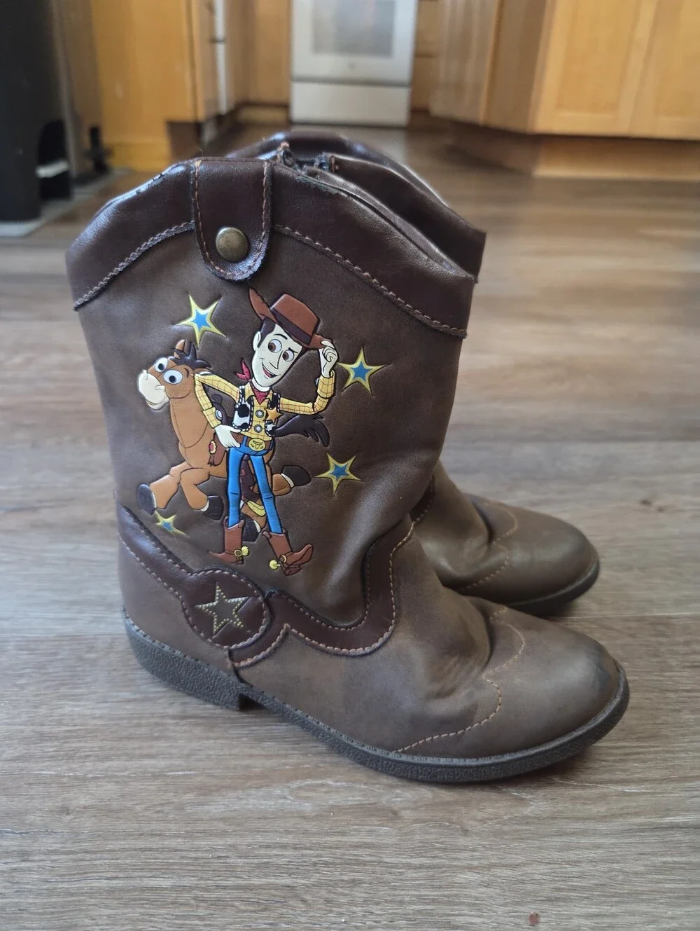 Disney Pixar Toy Story Woody & Bullseye Cowboy Boots Toddler Boys Size 12